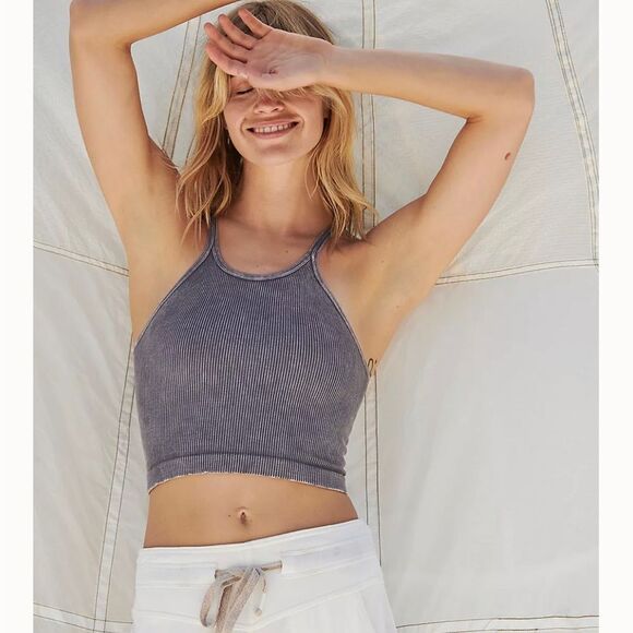 Free People Tops - Free People Movement Happiness Runs Long Crop Tank